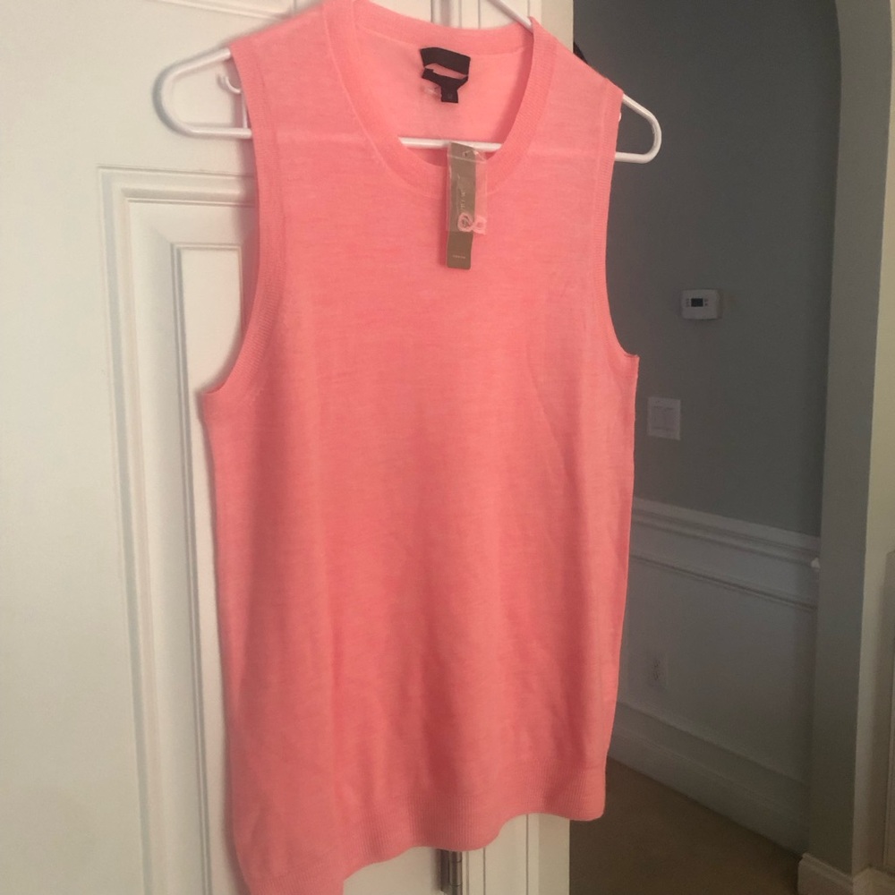 New w Tag: J Crew Lightweight Full Cashmere Tank or Sweater Vest. Size Medium - Picture 6 of 13